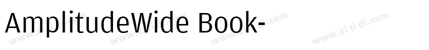 AmplitudeWide Book字体转换